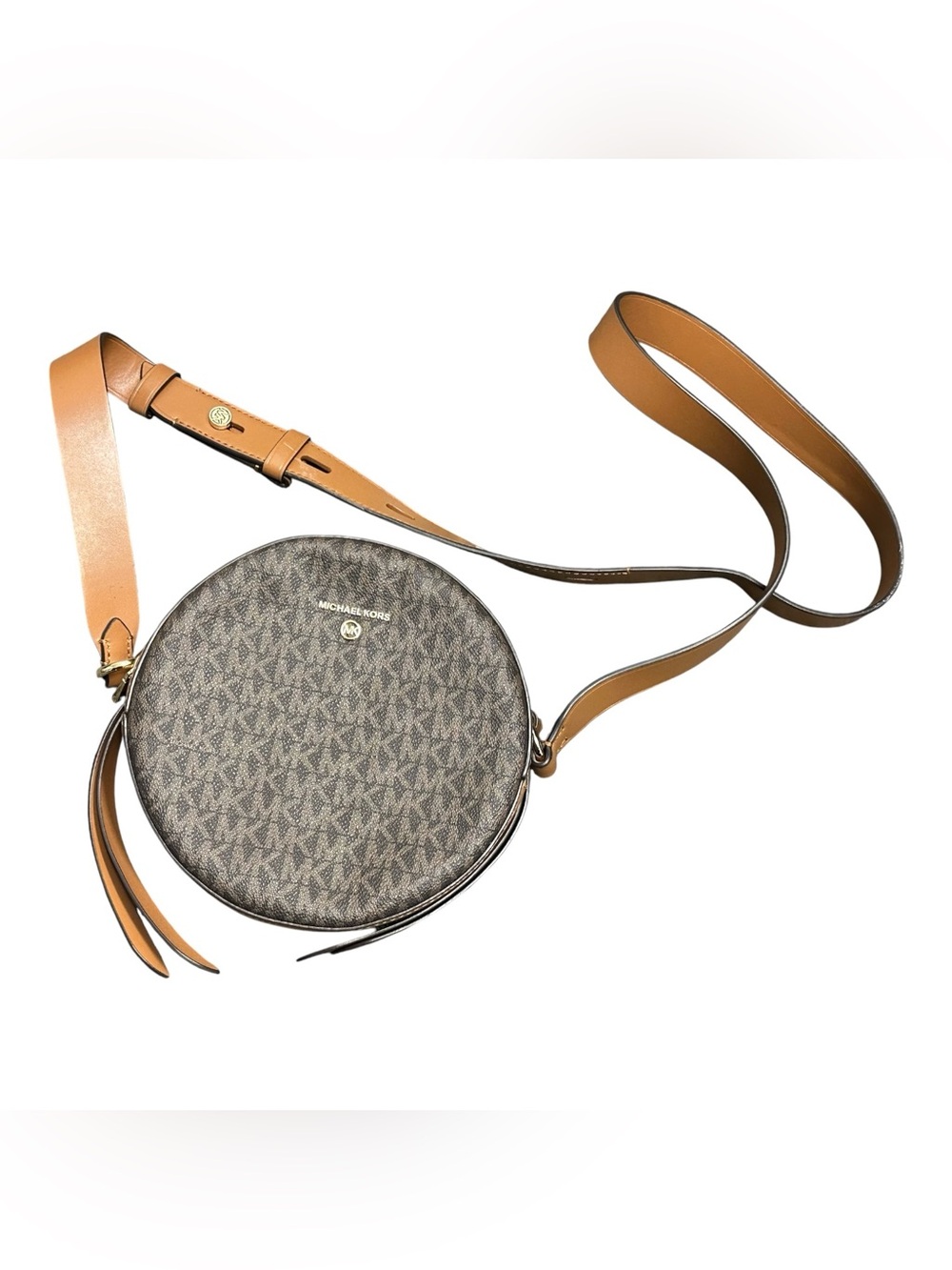 Michael Kors Delancey Canteen Crossbody Medium Gold Hardware